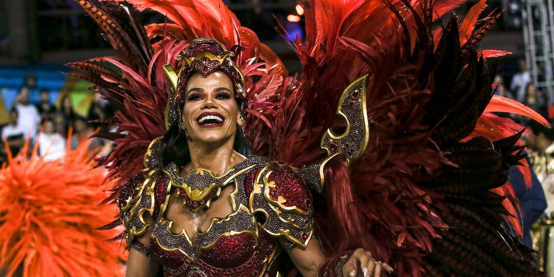 Samba Costume Brazilian Costume Carnival Brazilian Dancer